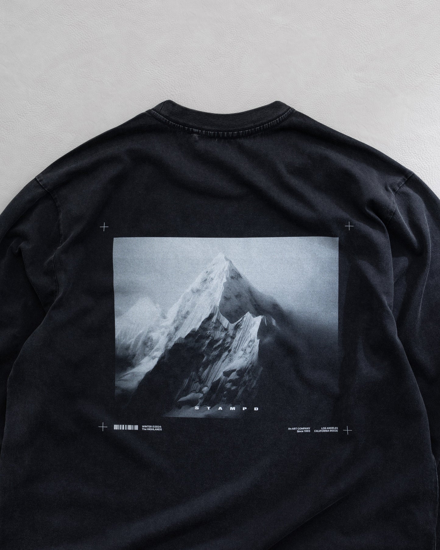 Mountain Peak LS Relaxed Tee - Snow Washed