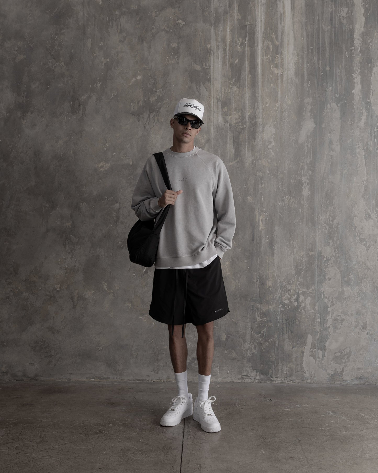 Stack Logo Raglan Crewneck - Vintage Washed
