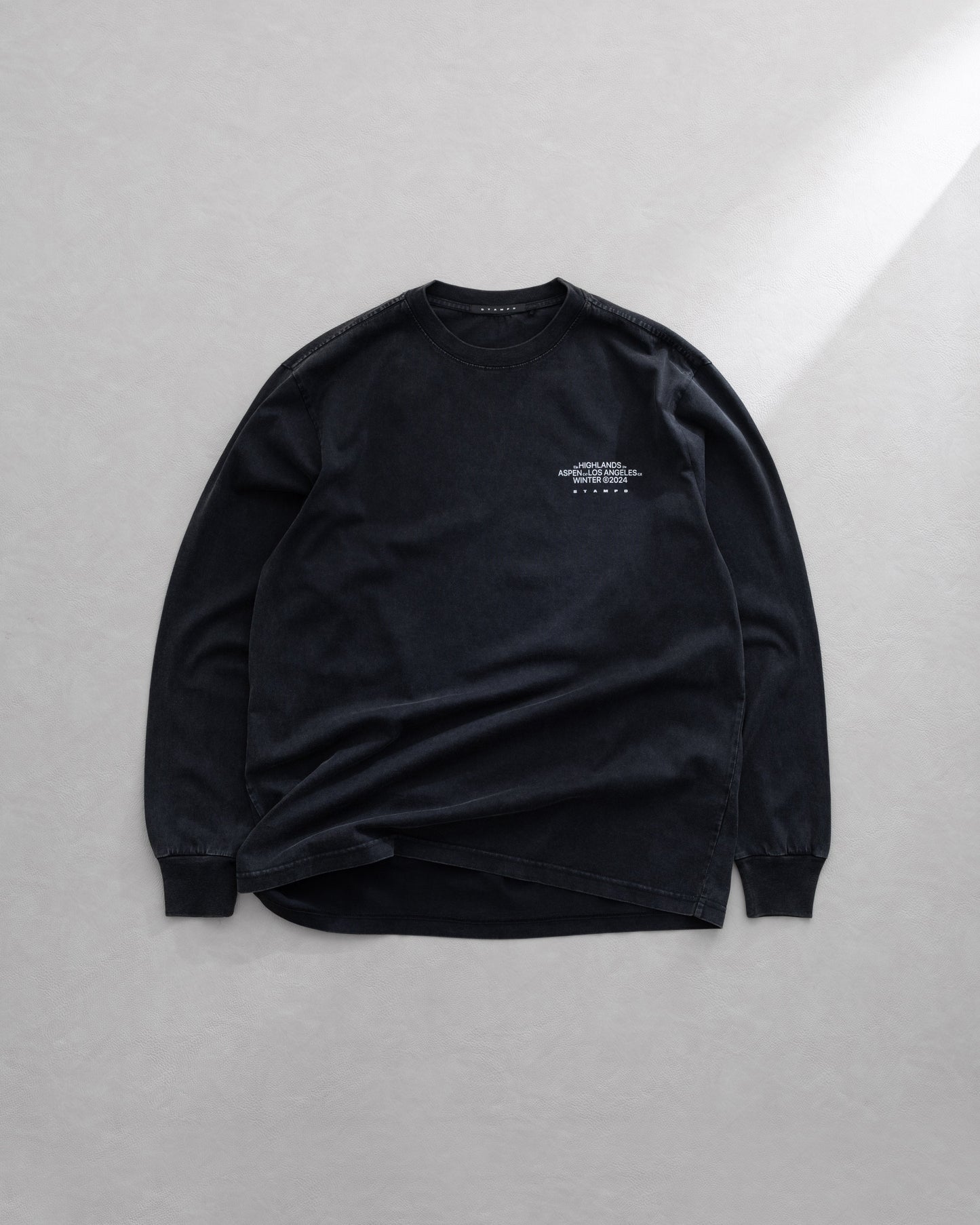 Mountain Peak LS Relaxed Tee - Snow  Washed