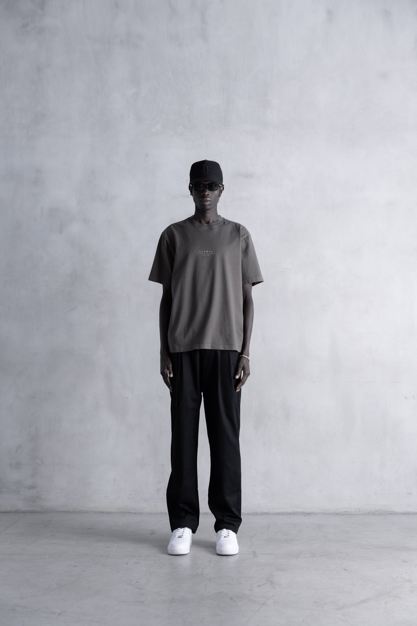 Strike Stack Logo Relaxed Tee - Garment Dye