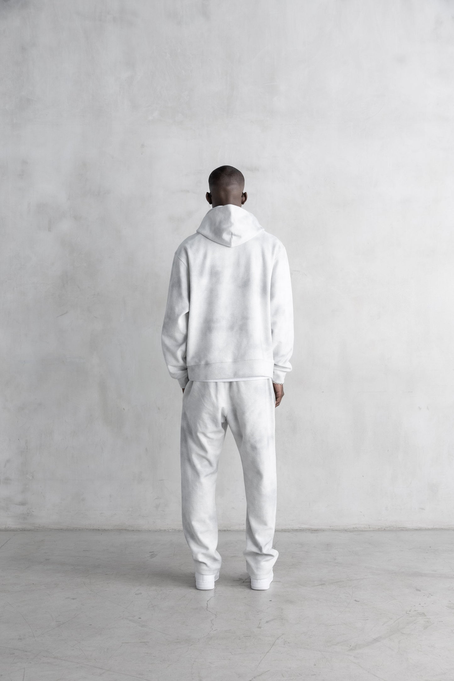 Storm Print Reverse Terry Hoodie