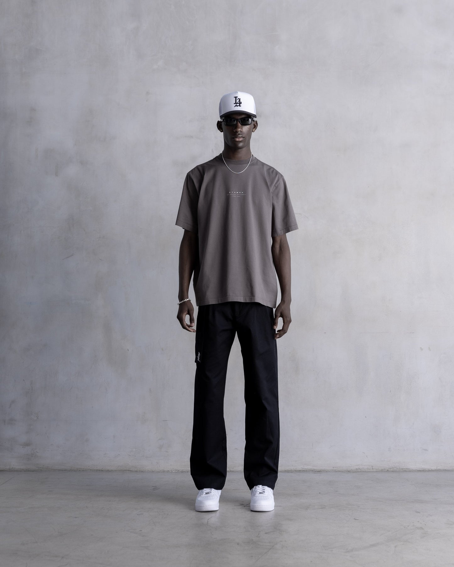 Strike Stack Logo Relaxed Tee - Garment Dyed