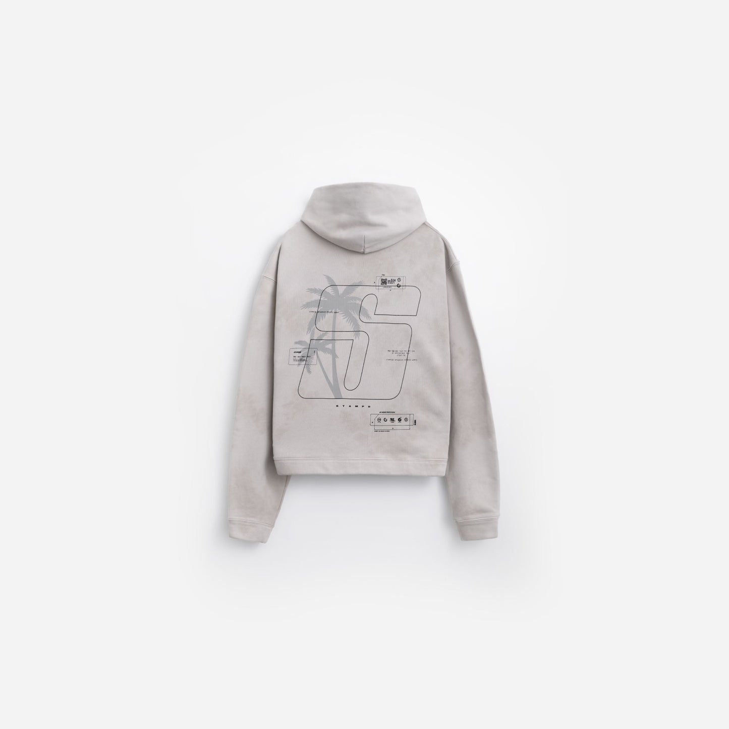 S24 Transit Tie Dye Cropped Hoodie