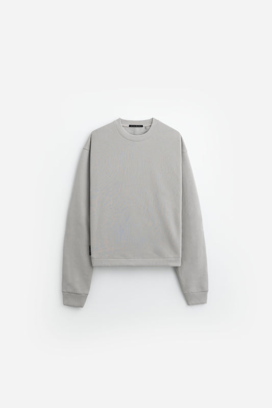 Cropped Fleece Crewneck