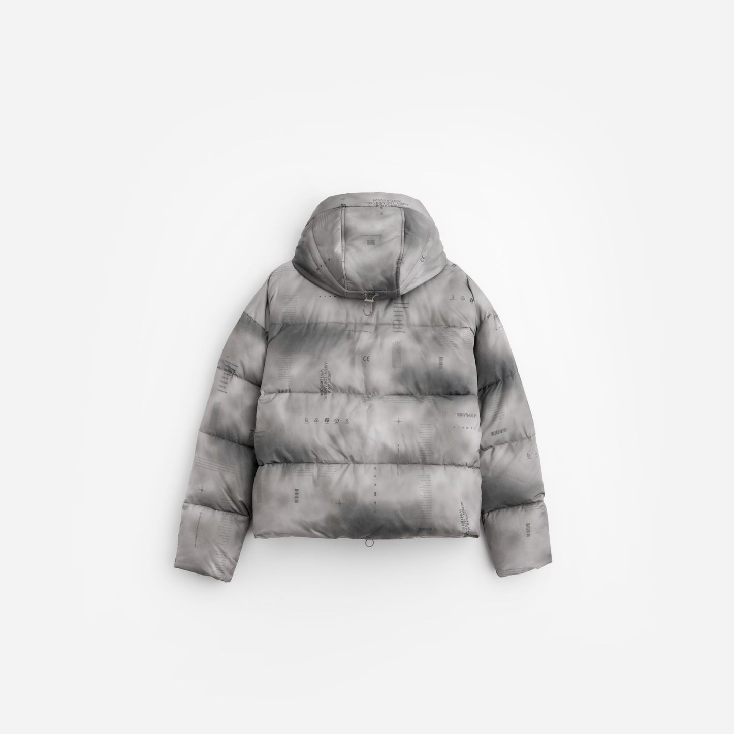 Ice Print Cropped Puffer