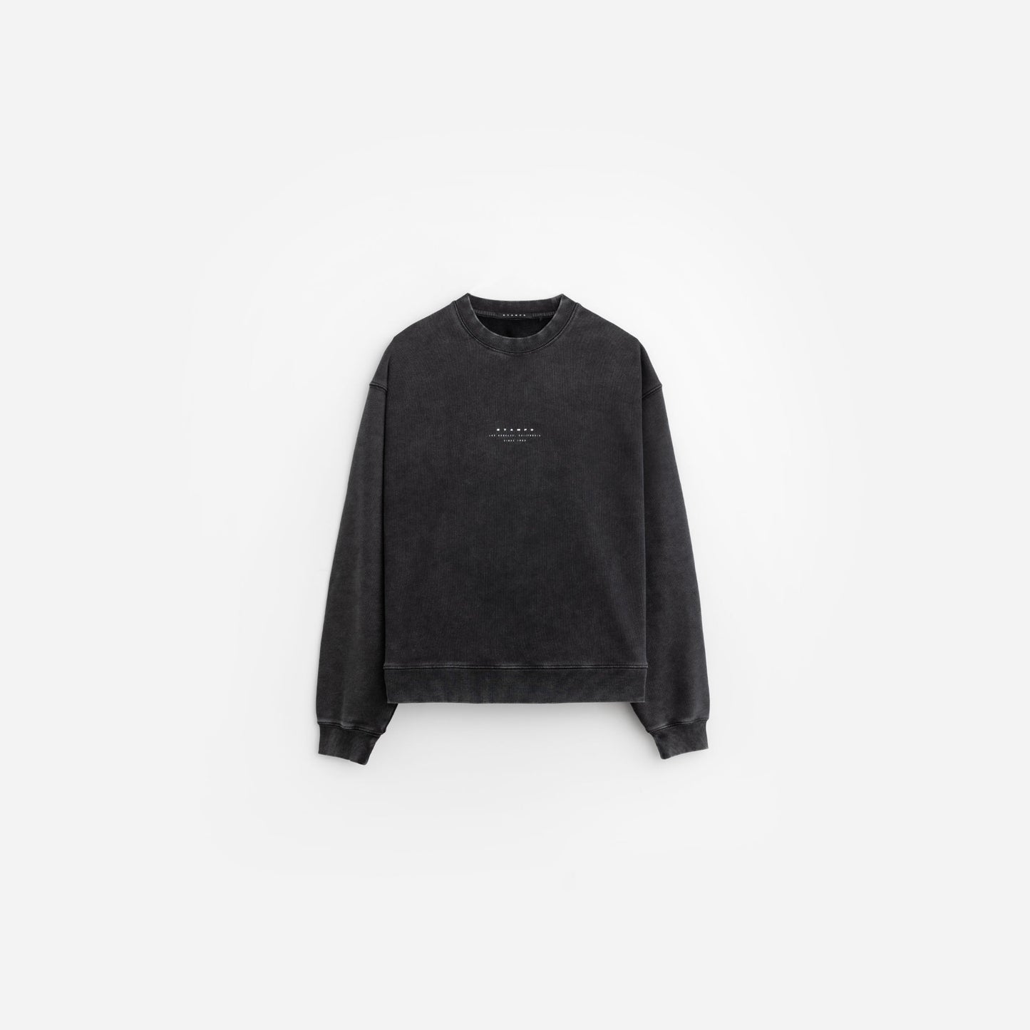 Strike Stack Logo Crewneck - Snow Washed